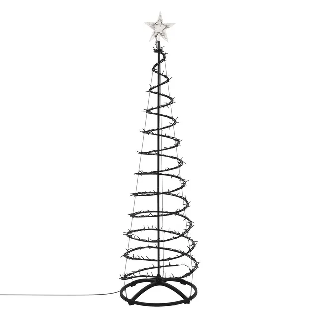 ECD Germany sapin LED blanc chaud 180 cm + étoile timer