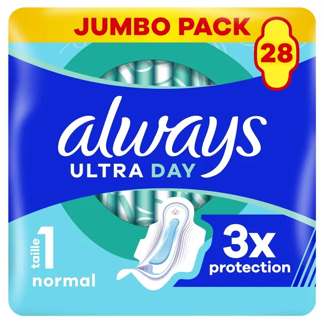 Always Ultra Day Normal T1 Serviettes Hygiéniques 28 Unités
