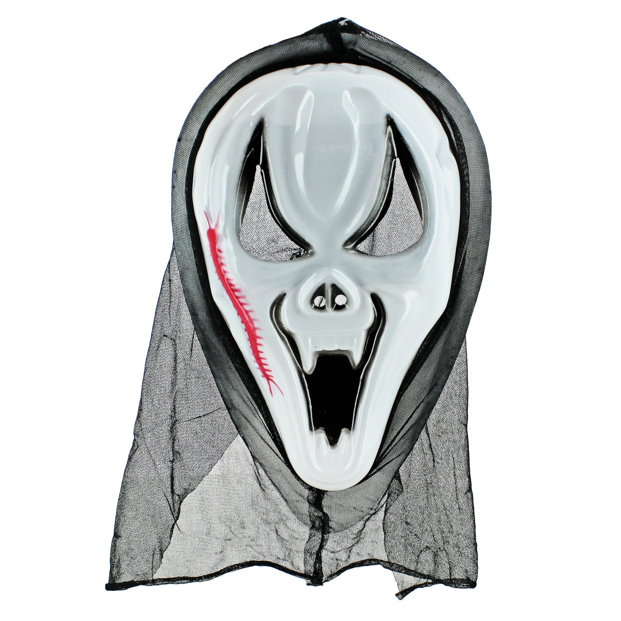 Stokomani Fêtes Masque Halloween adulte noir polypropylène