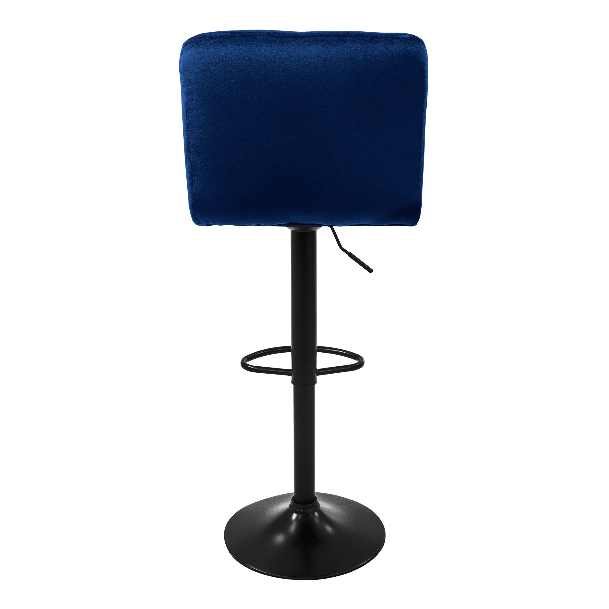 ECD Germany Möbel tabouret bar velours bleu dossier lot 2 63-83cm