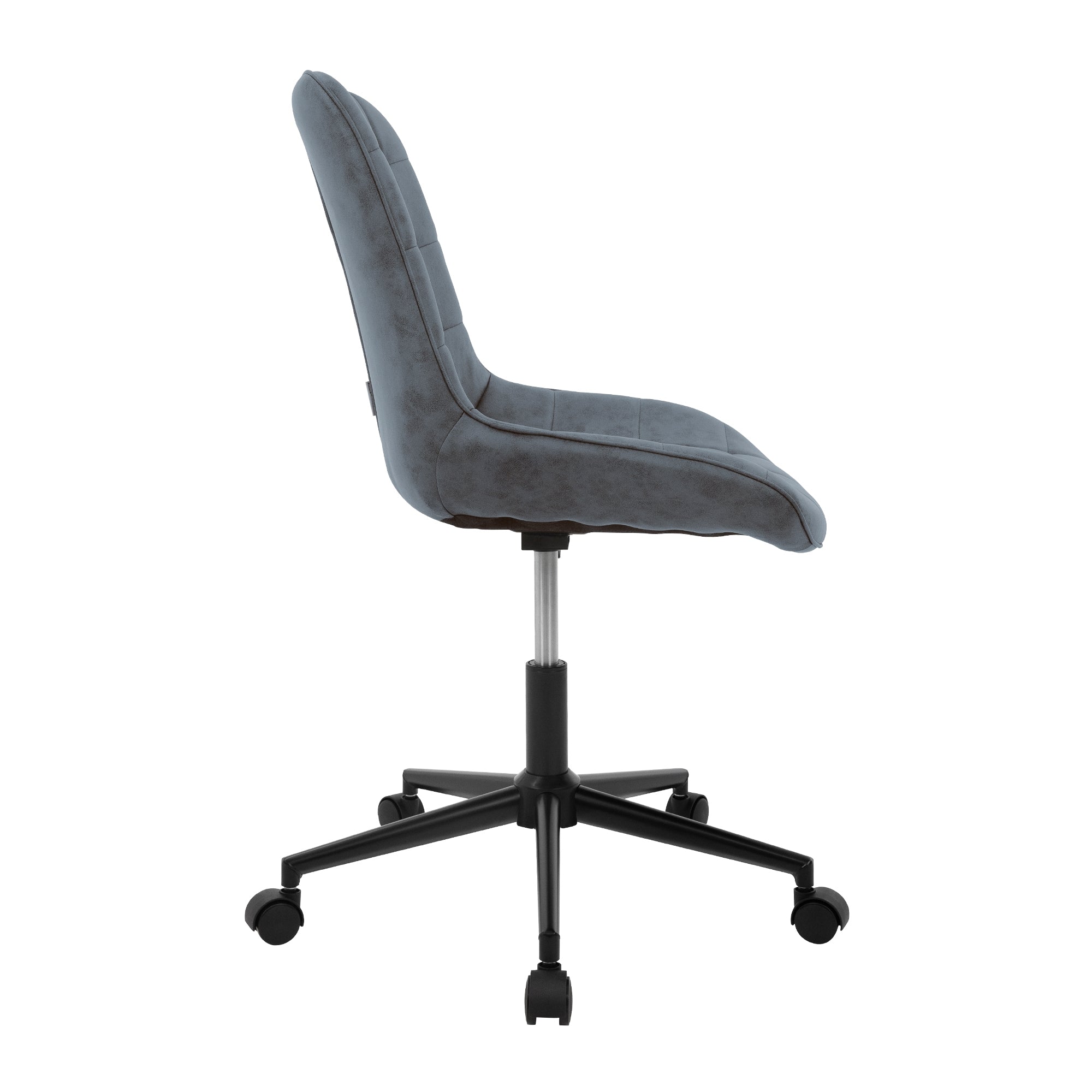 ECD Germany chaise de bureau similicuir roulette marron réglable