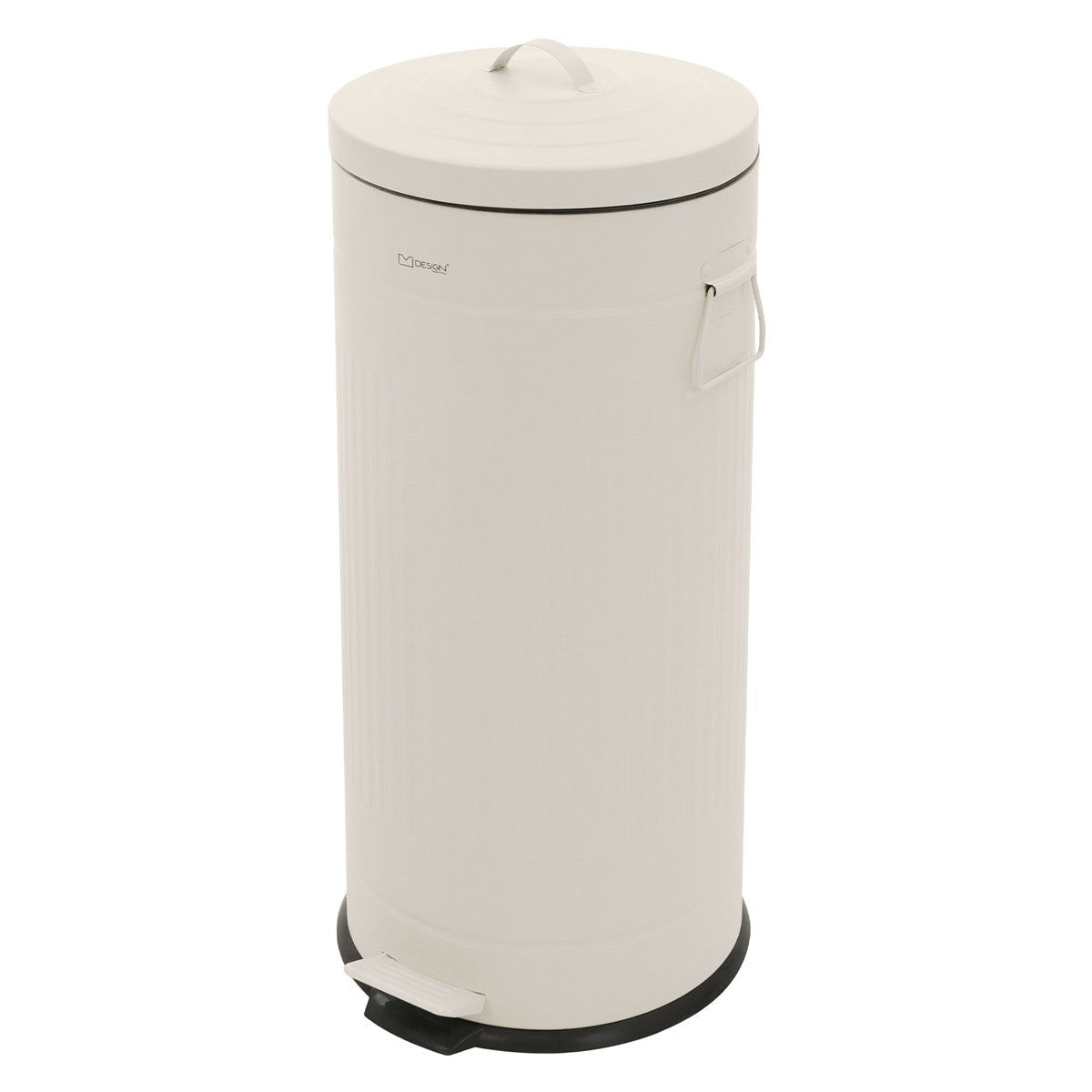 ECD Germany Möbel poubelle cuisine 30L beige acier pédale