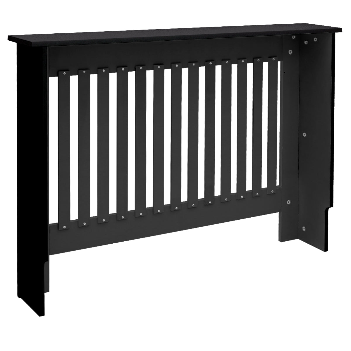 ECD Germany cache radiateur MDF noir 112x19x82 campagne