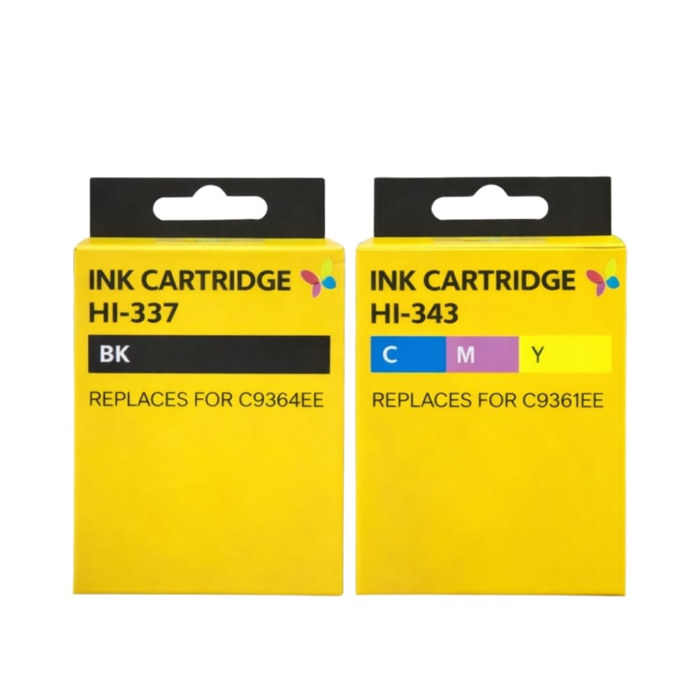 Shop-Story Pack 2 Cartouches HP 337 343 Encre Noire Couleur