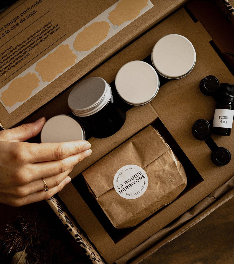 L'avant gardiste Box DIY bougies boisées à faire soi-même