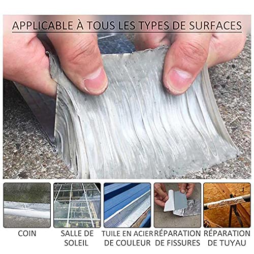 Shop-Story Aluminium Tape ruban adhésif étanche lot 2 fuites