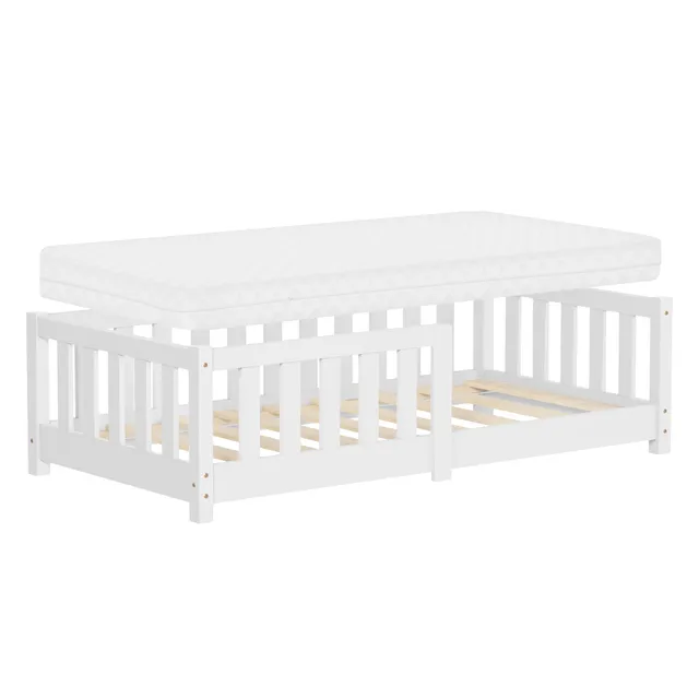 ECD Germany Kinder Lit enfant 70x140 blanc avec matelas
