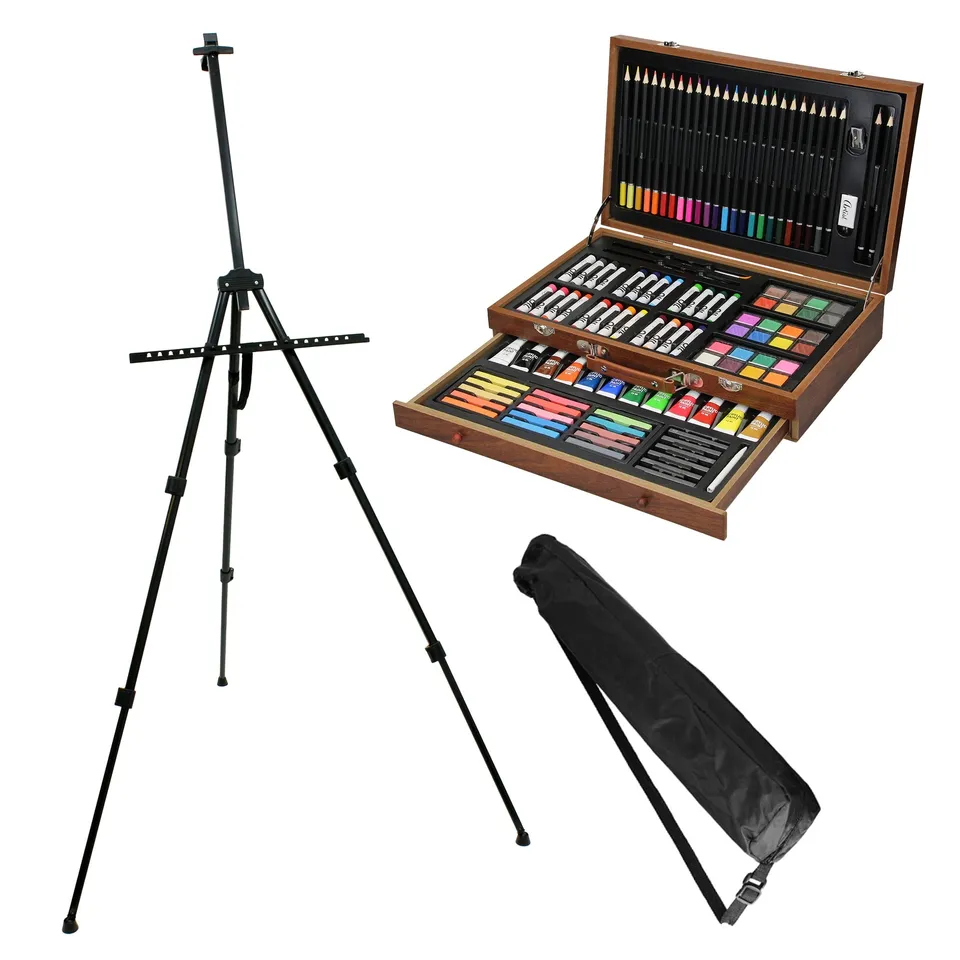 ECD Germany Kinder coffret dessin 112 pièces + chevalet enfant