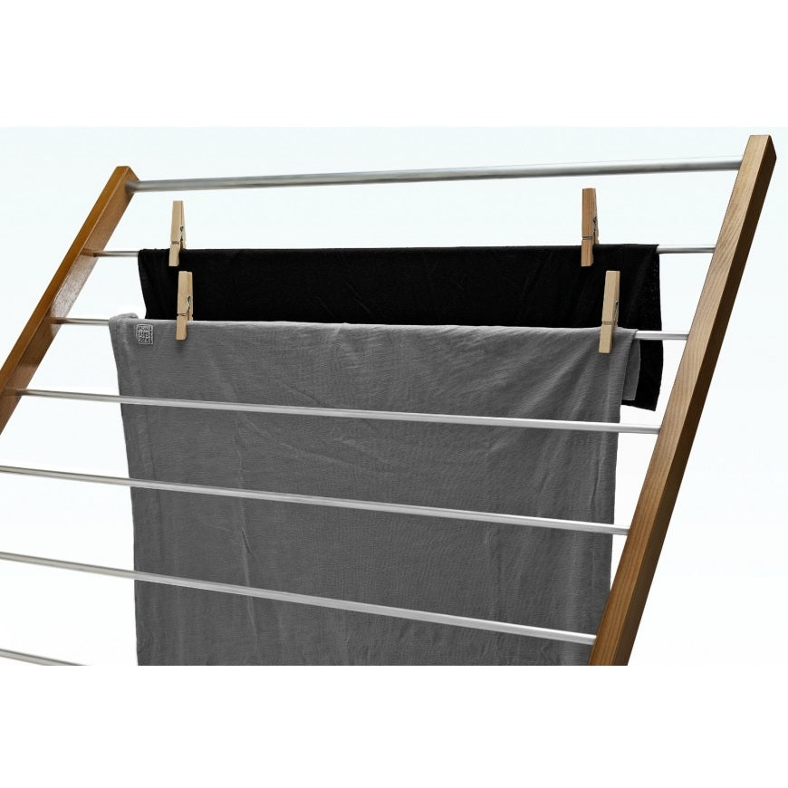 Xenia Séchoir à linge bois massif pliable 10m étendoir en X