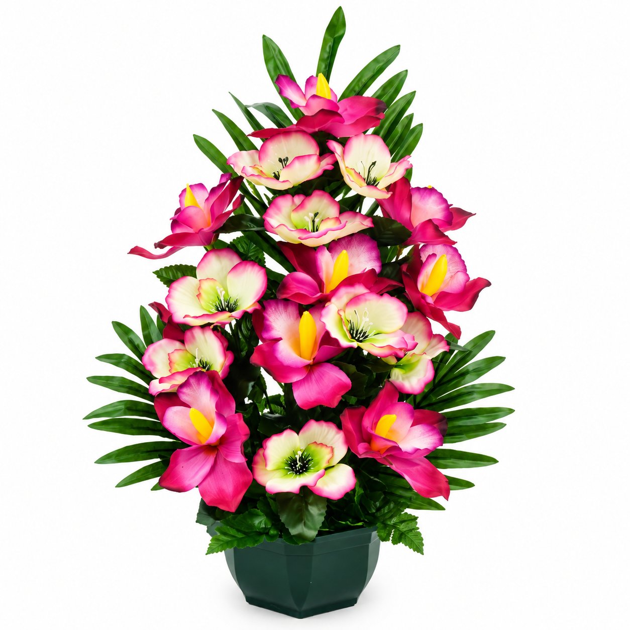 Stokomani Maison Vasque orchidée anémone artificielle 48 cm