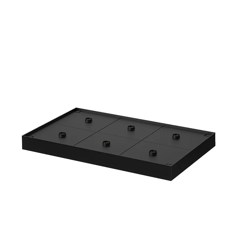 Red Deco Plate plateau chargement induction 6 lampes noir