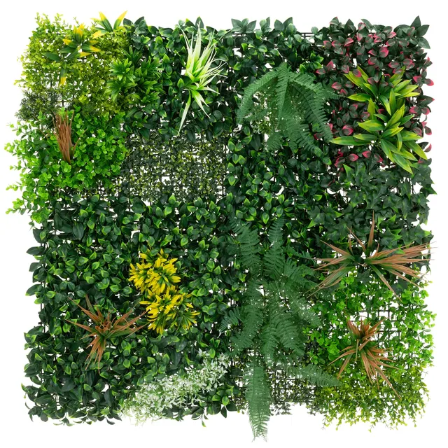 ECD Germany Haus panneau végétal 100x100cm Jungle Mix UV