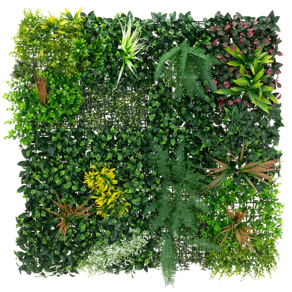 ECD Germany Haus panneau végétal 100x100cm Jungle Mix UV