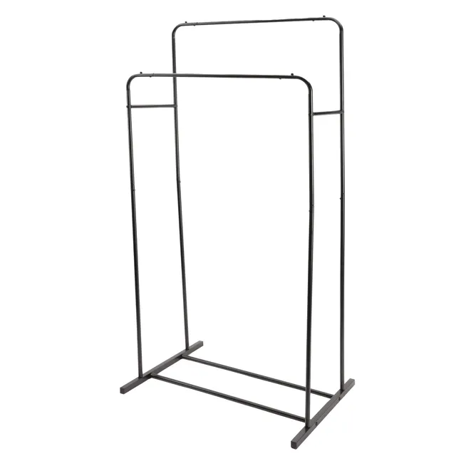 Stokomani Maison portant vêtements métal 150 cm double
