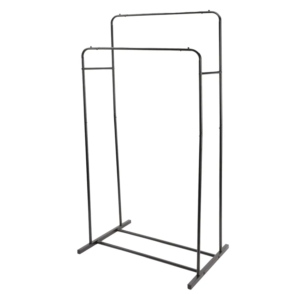 Stokomani Maison portant vêtements métal 150 cm double
