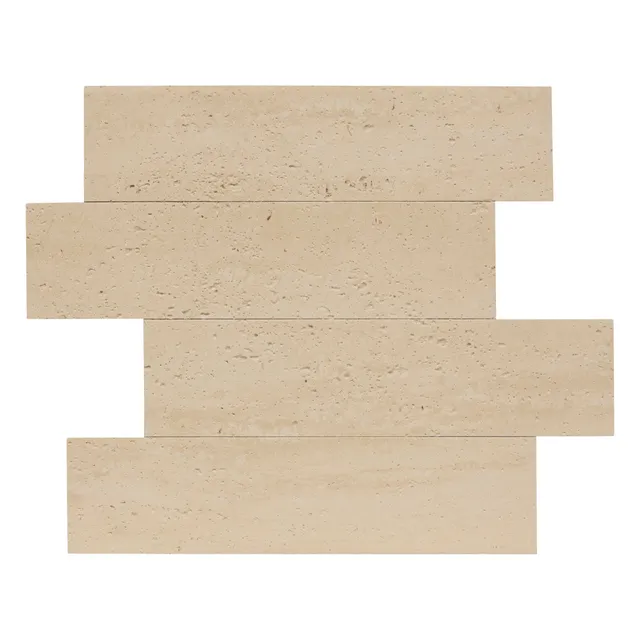 Stokomani Maison Lot 2 stickers muraux travertin beige 30x38cm