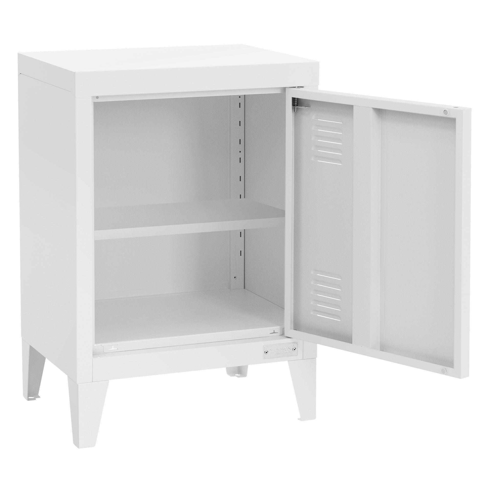 ECD Germany ML Design chevet blanc 40x30x58 cm acier