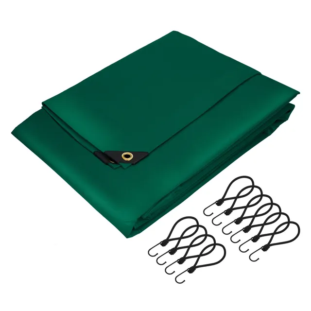 ECD Germany Garten bâche 650g 2 x 3 m verte étanche