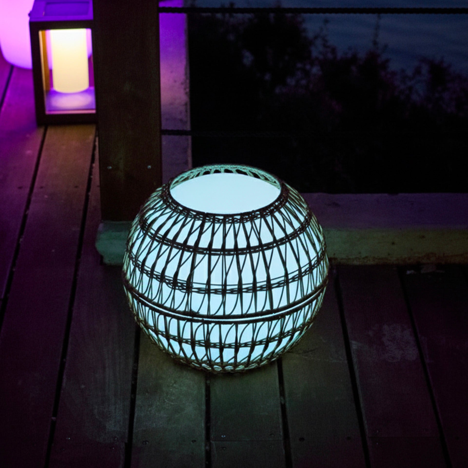 Red Deco Bobby W40 boule lumineuse 40cm E27 polyrotin