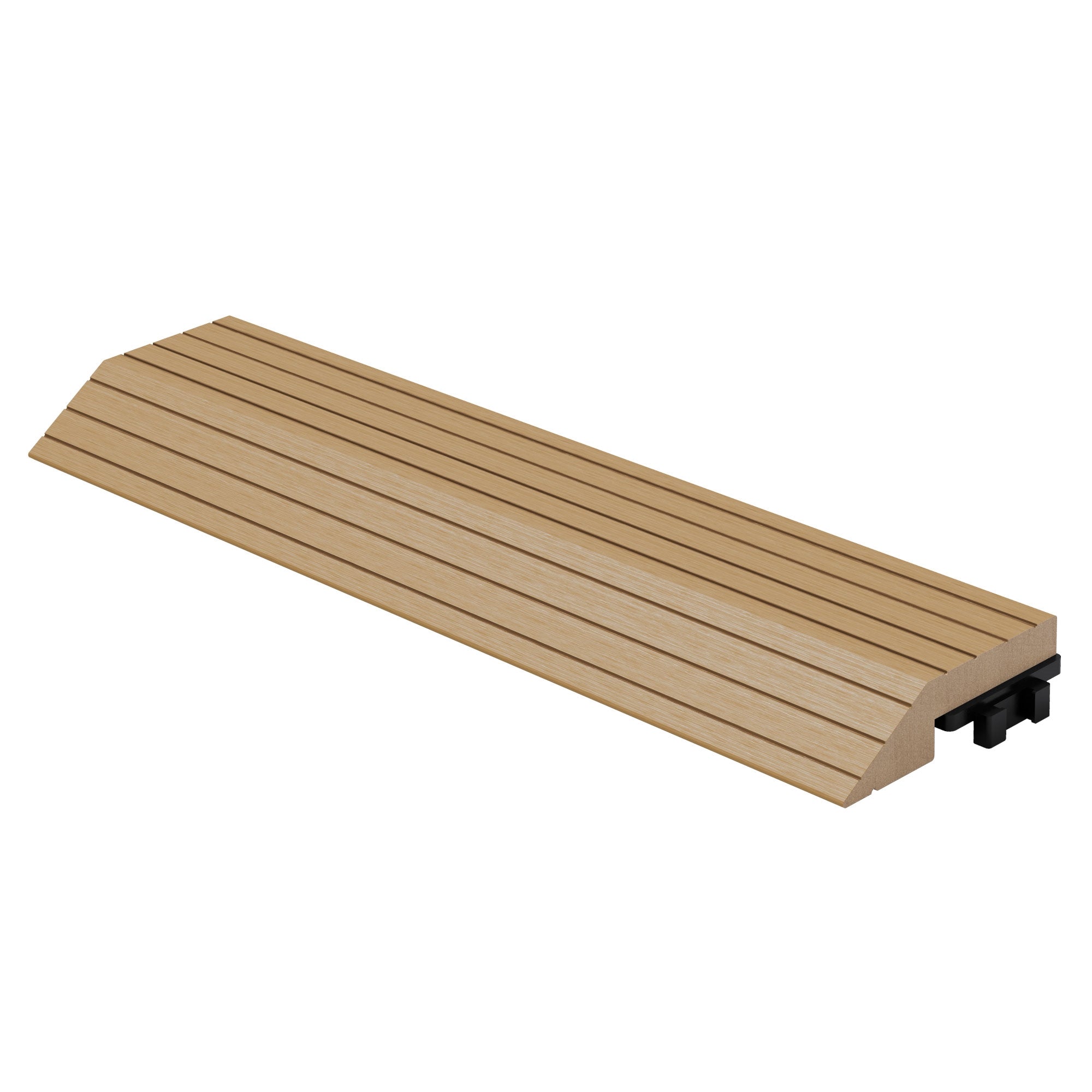 ECD Germany Garten baguette finition WPC teck droite 30 cm