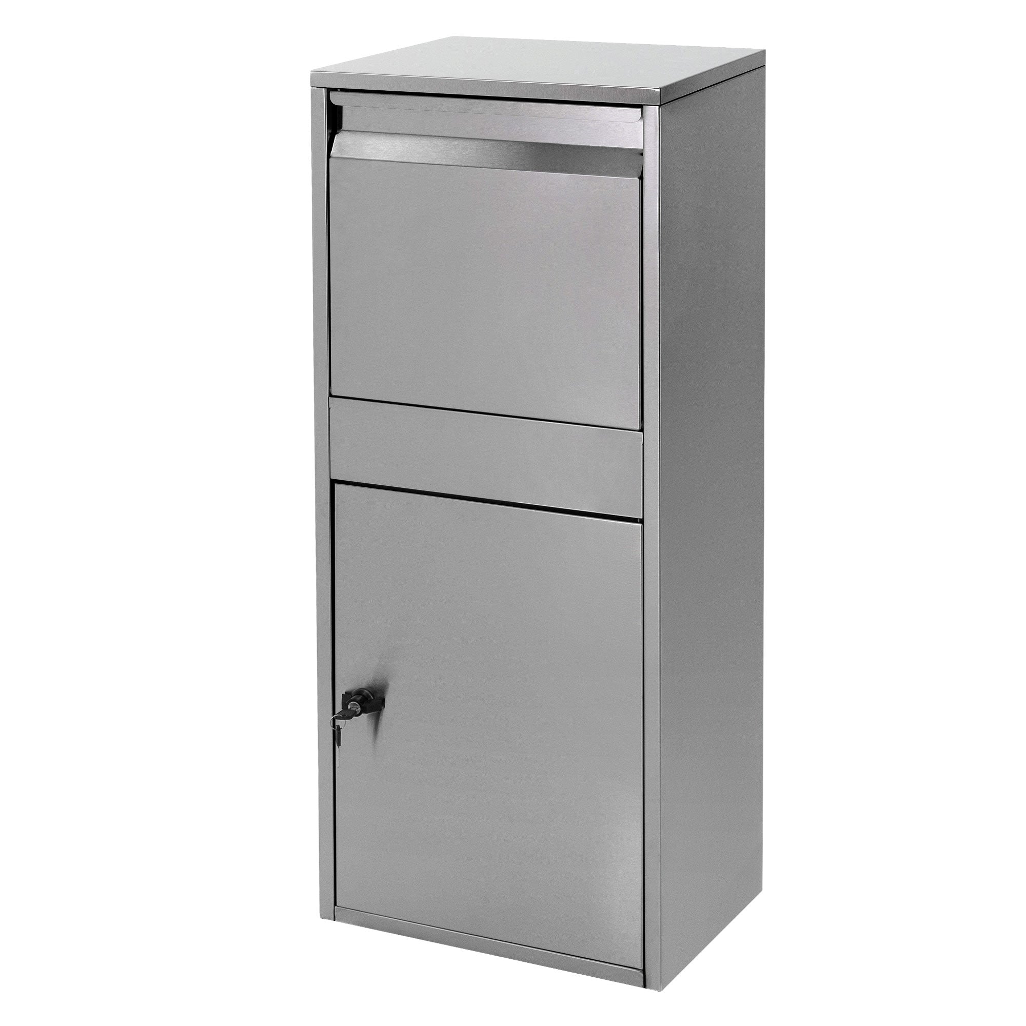 ML-Design boîte aux lettres colis gris 41x103x38 cm inox