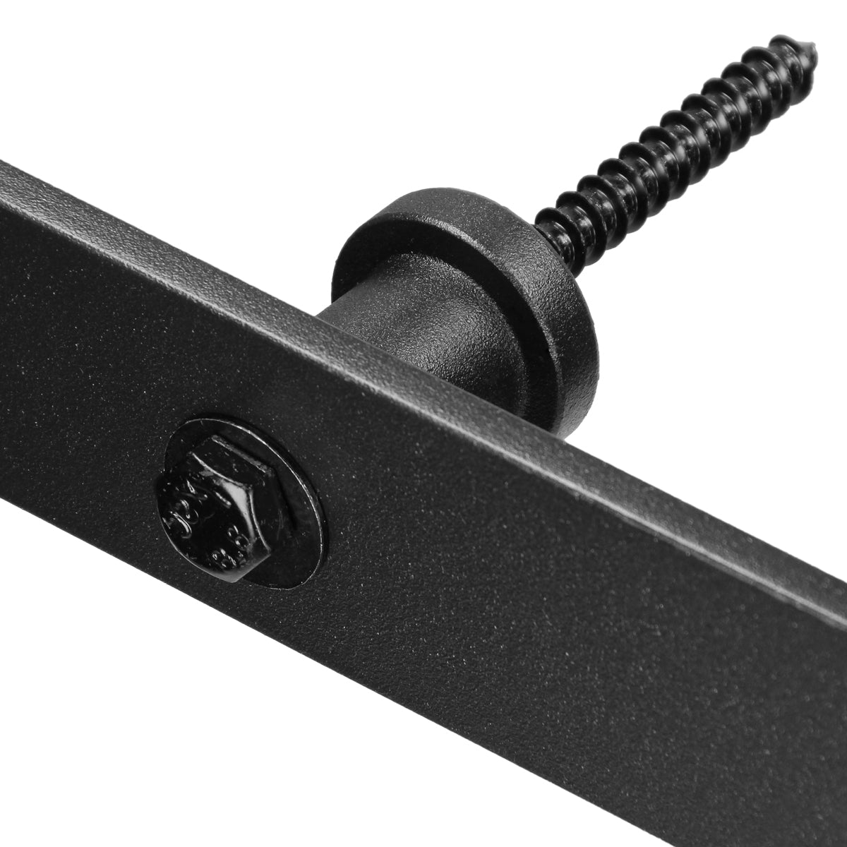 ECD Germany Werkstatt rail porte coulissante 244 cm noir acier