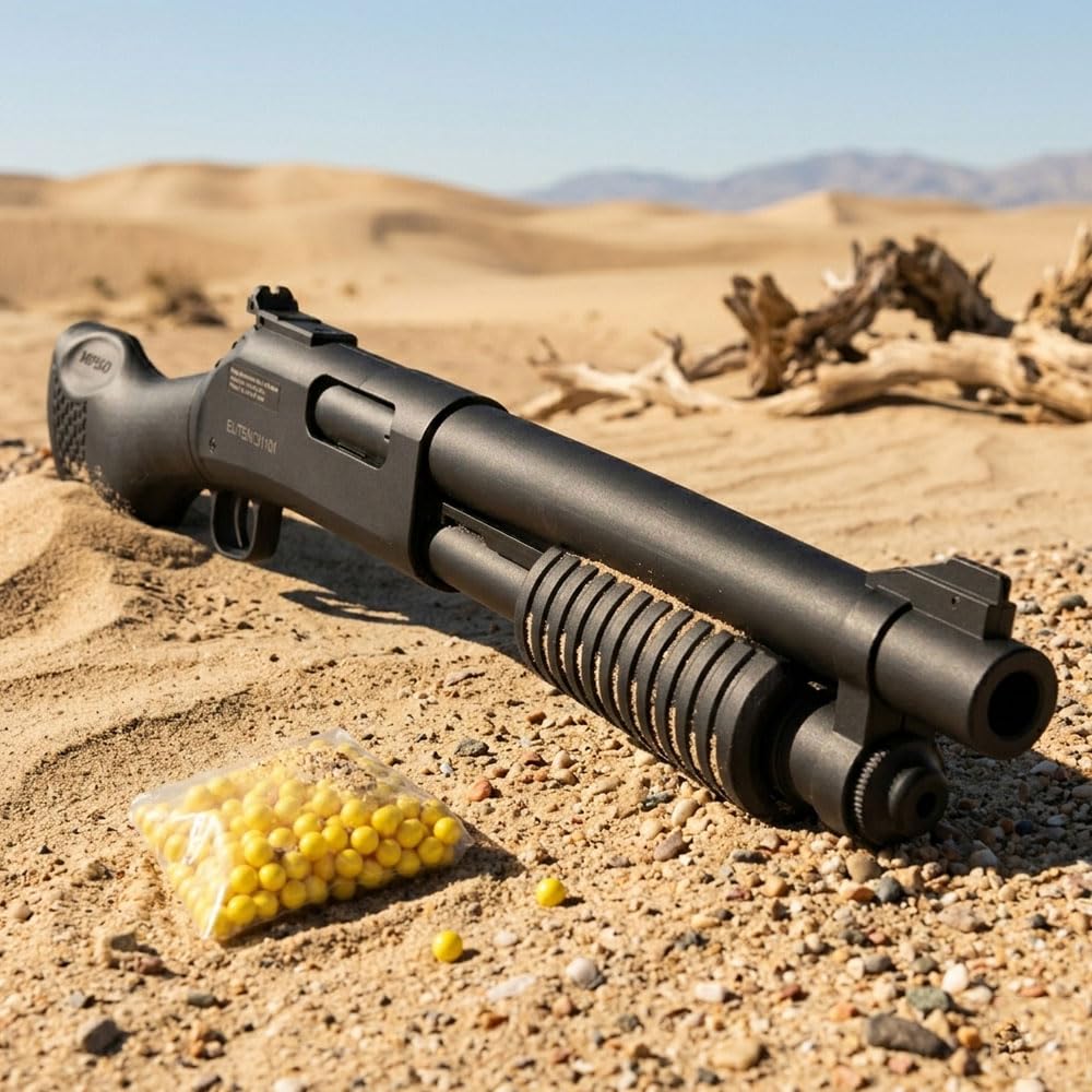 Shop-Story Loisirs Fusil Airsoft Pompe 58cm + 2000 Billes
