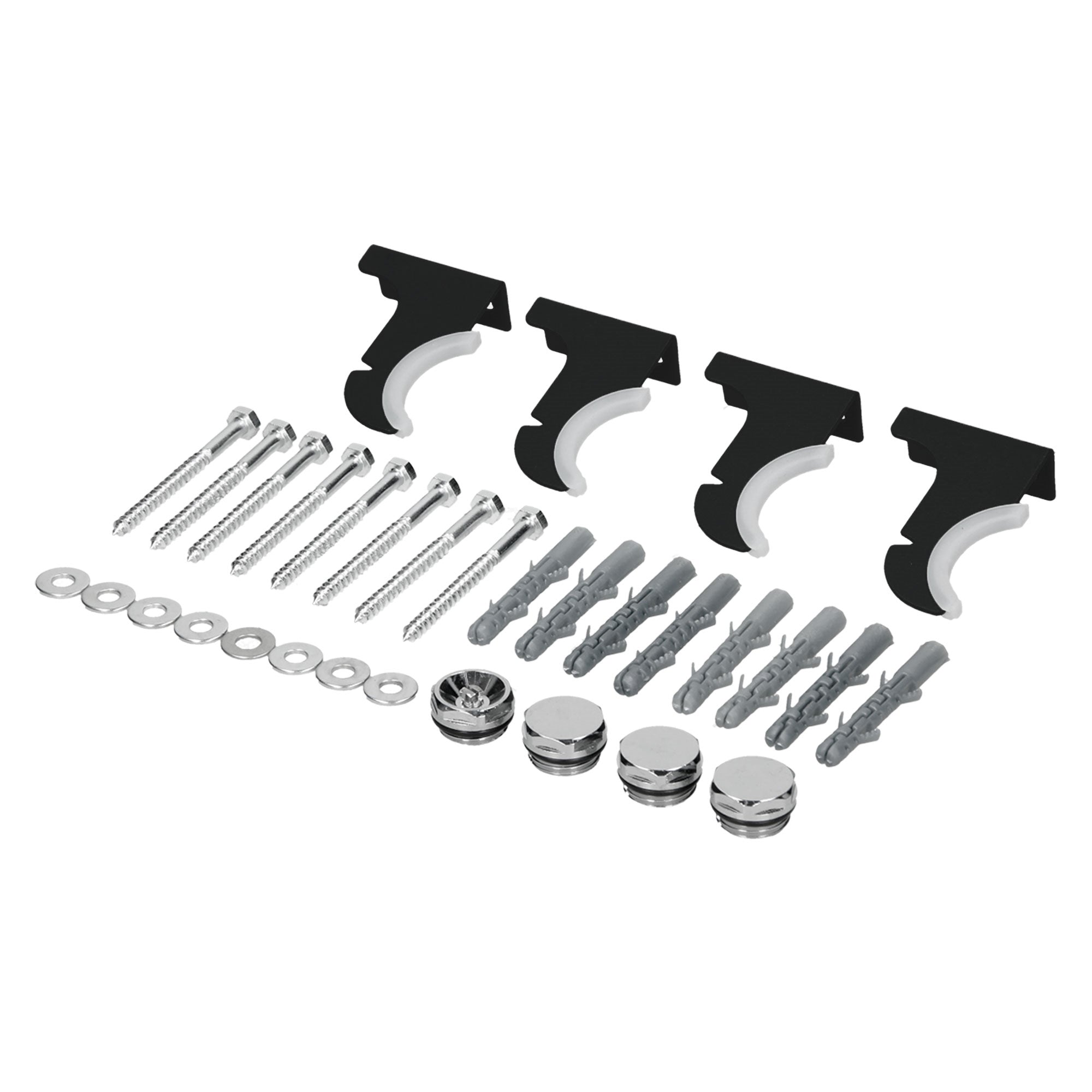 ECD Germany Heizungen Stella kit fixation radiateur noir mat