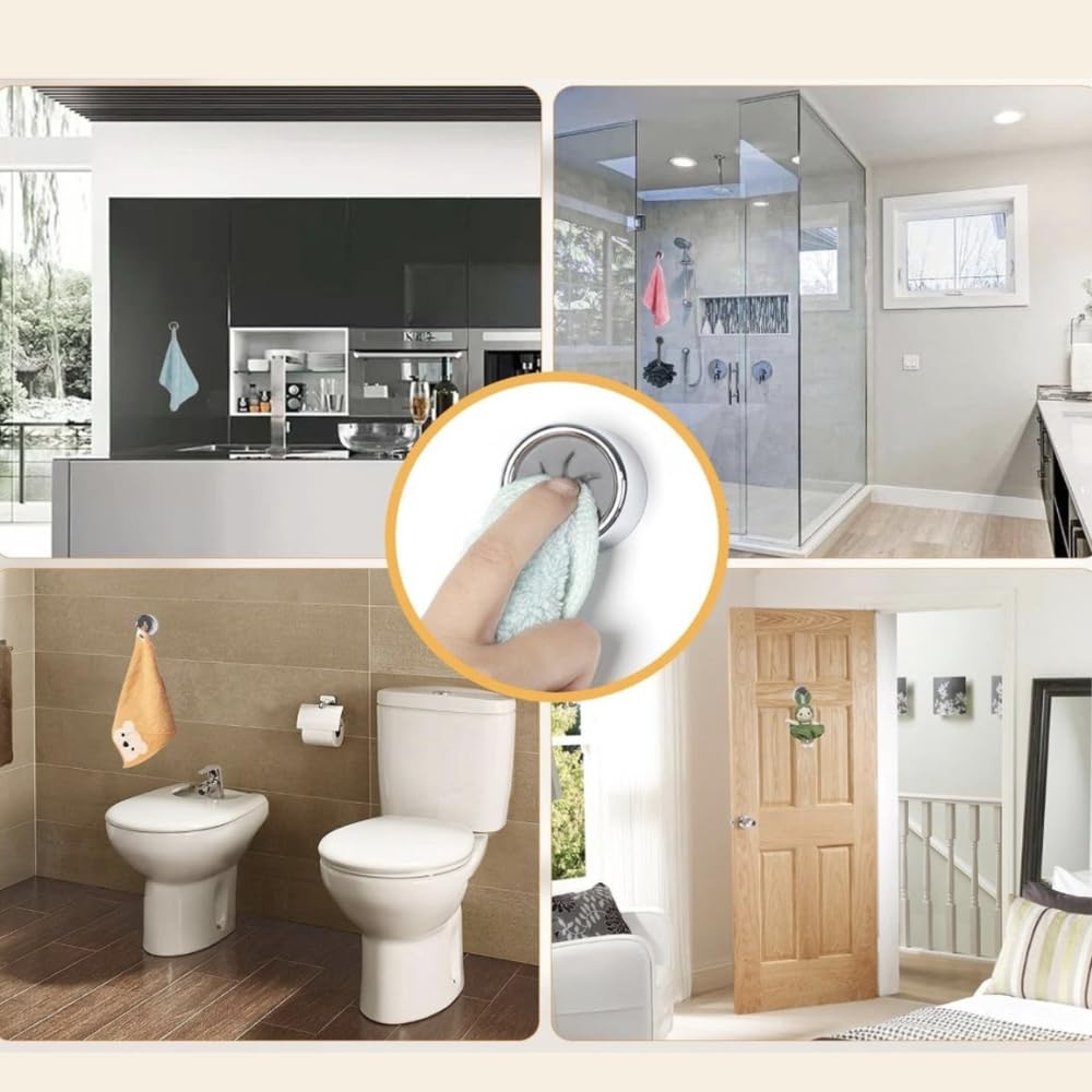 Shop-Story Torchup porte-torchons adhesifs blancs lot 6