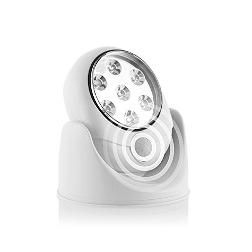 Shop-Story Maison Lampe LED détecteur 360° blanc piles