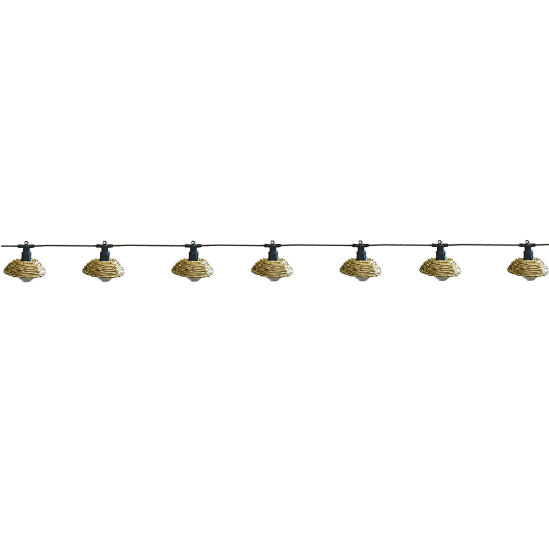 Red Deco Cottage guirlande lumineuse 10 globes rotin 5,70m