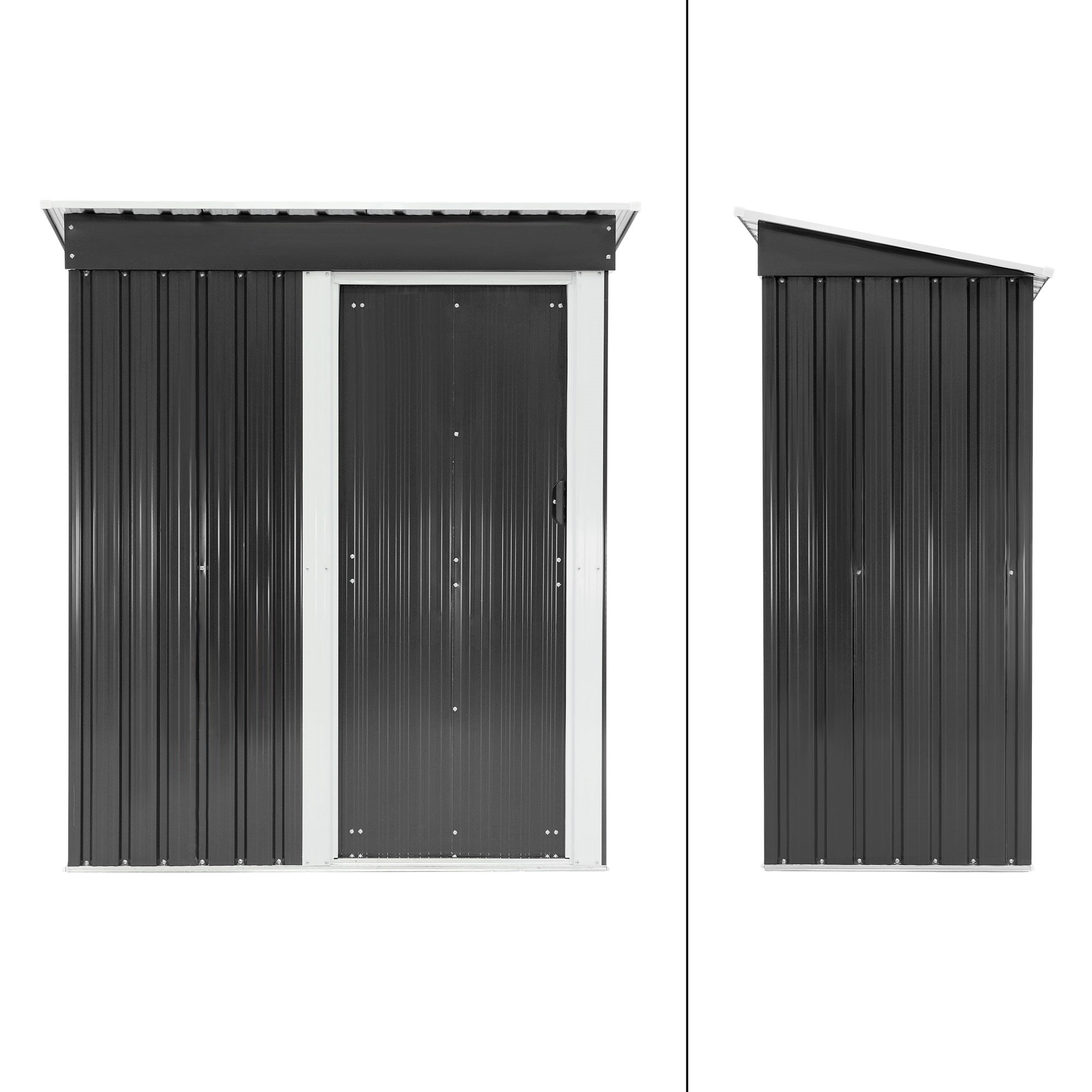 ECD Germany Garten 150x184x76 abri jardin métal gris
