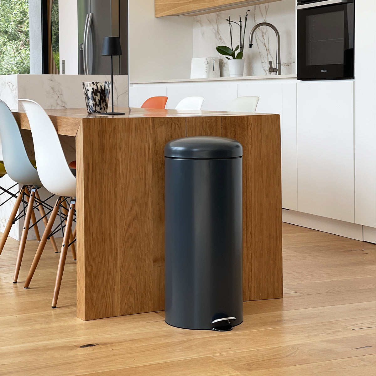 Red Deco Urban 30L poubelle à pédale gris mat inox