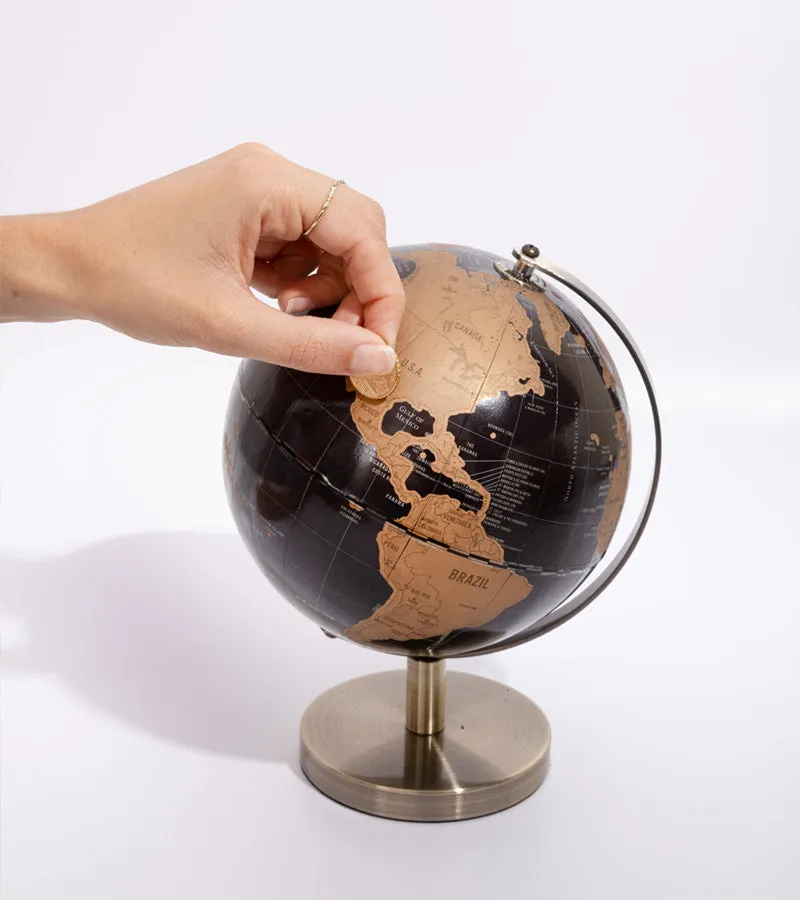 L'avant gardiste Objets déco Globe terrestre à gratter voyage