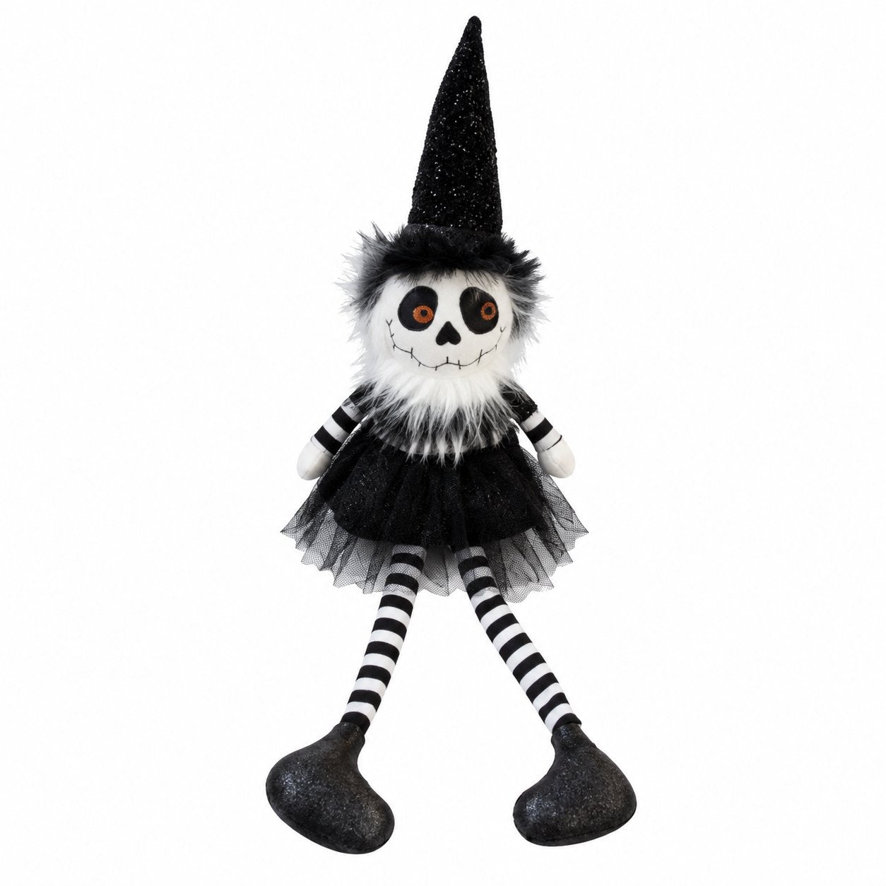 Stokomani Fêtes et cérémonies poupée Halloween polyester noir 55,5 cm
