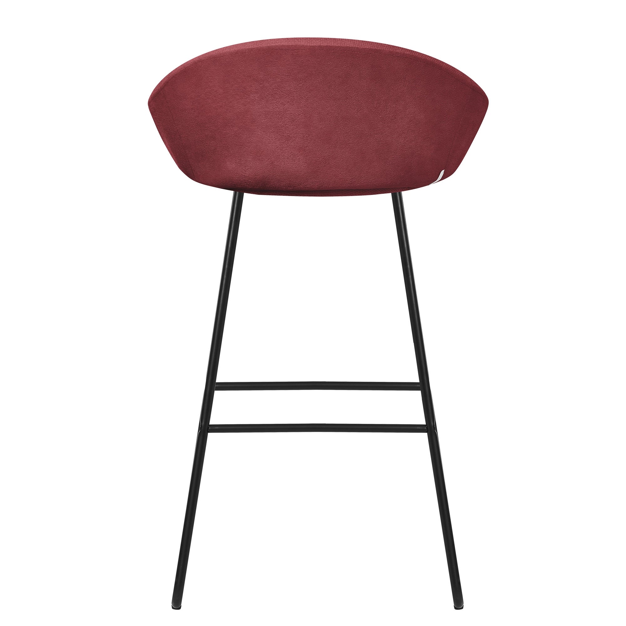 ECD Germany Möbel tabourets de bar rouge 4 pièces dossier 120 kg