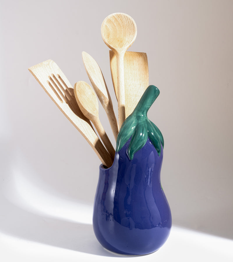 L'avant gardiste Ustensiles & Cuisson pot à ustensiles aubergine