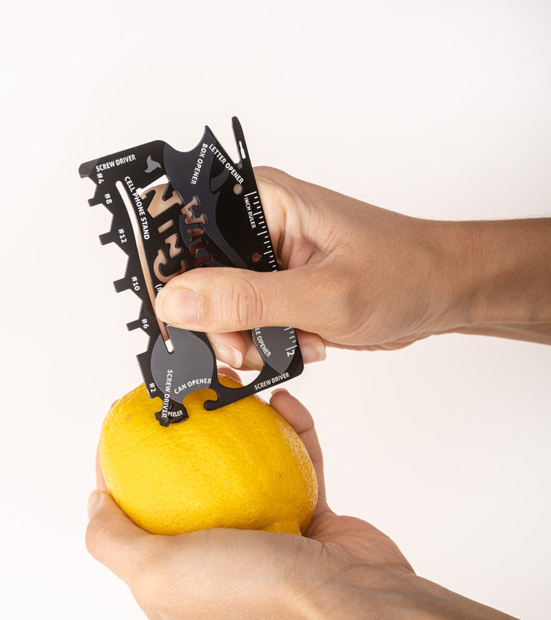 L'avant gardiste Outdoor carte ninja 16 outils acier