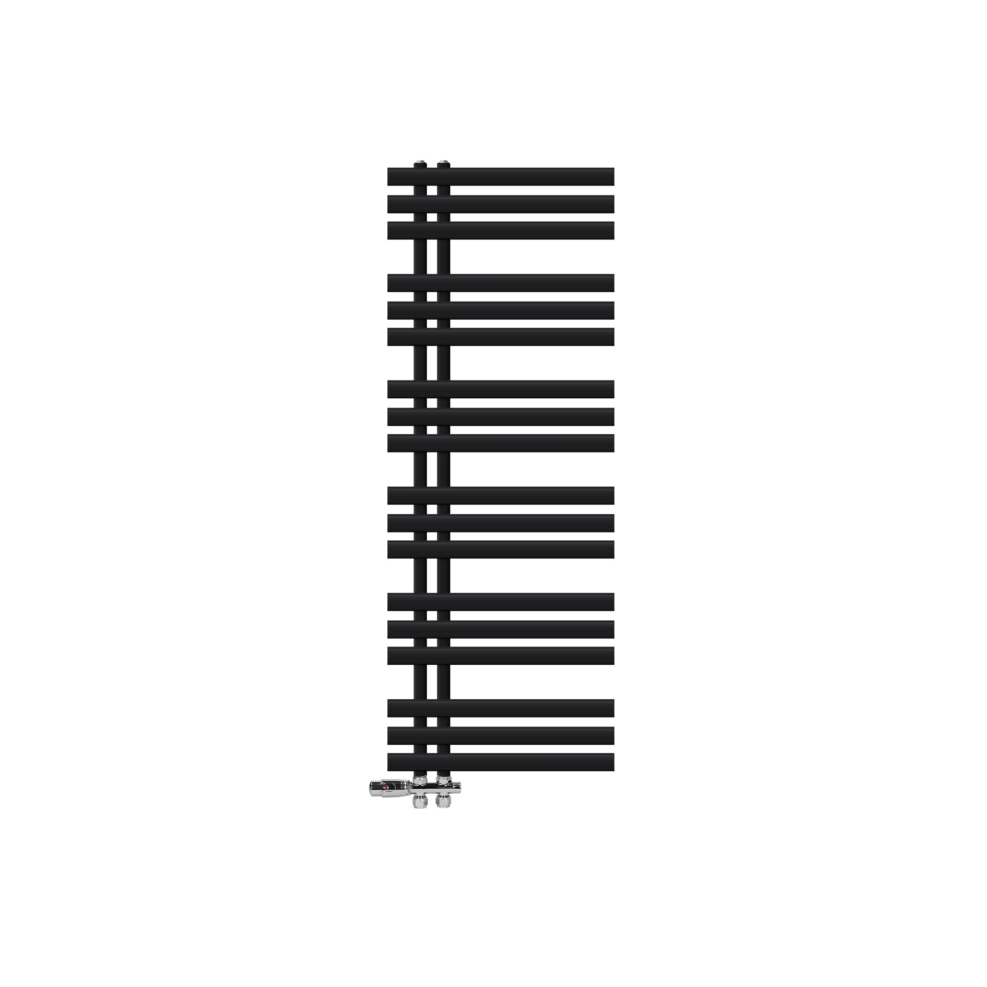 LuxeBath radiateur sèche-serviettes noir mat 500x1400 mm