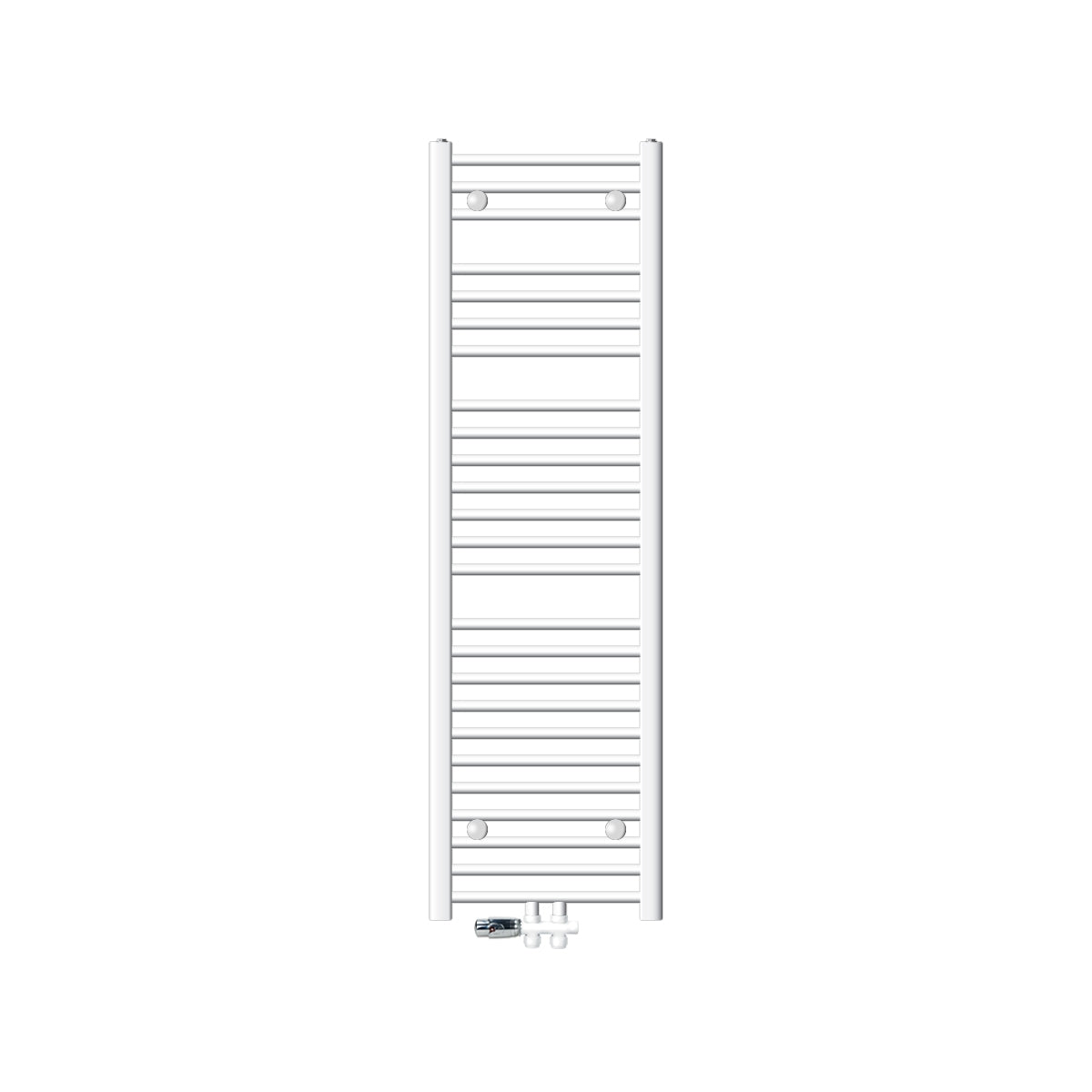 ECD Germany Heizungen Radiateur salle de bain Blanc 400x1500 courbé