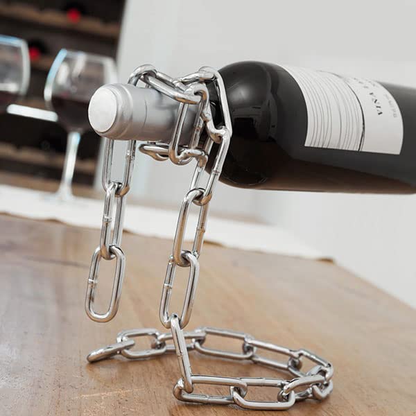Shop-Story Maison chaîne porte-bouteille métal 21 cm