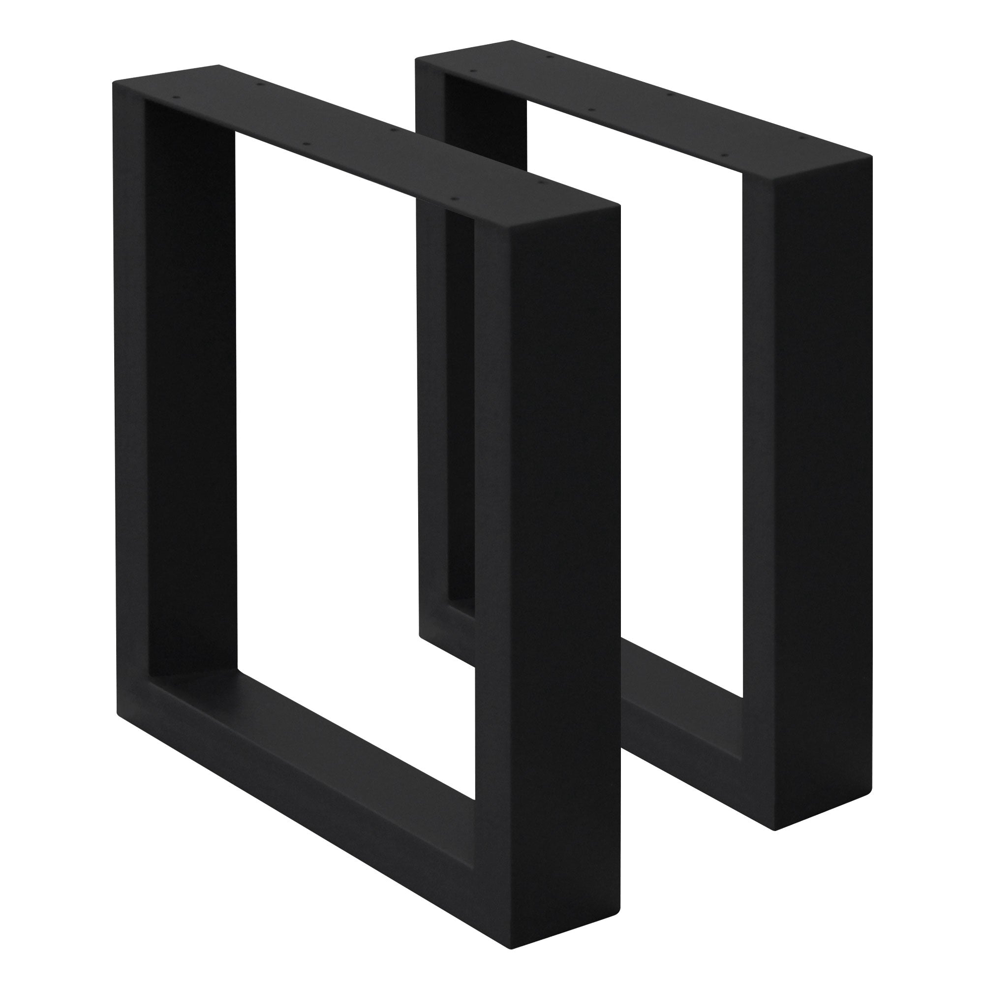 ECD Germany Garten pied de table 30x43 noir acier lot 2