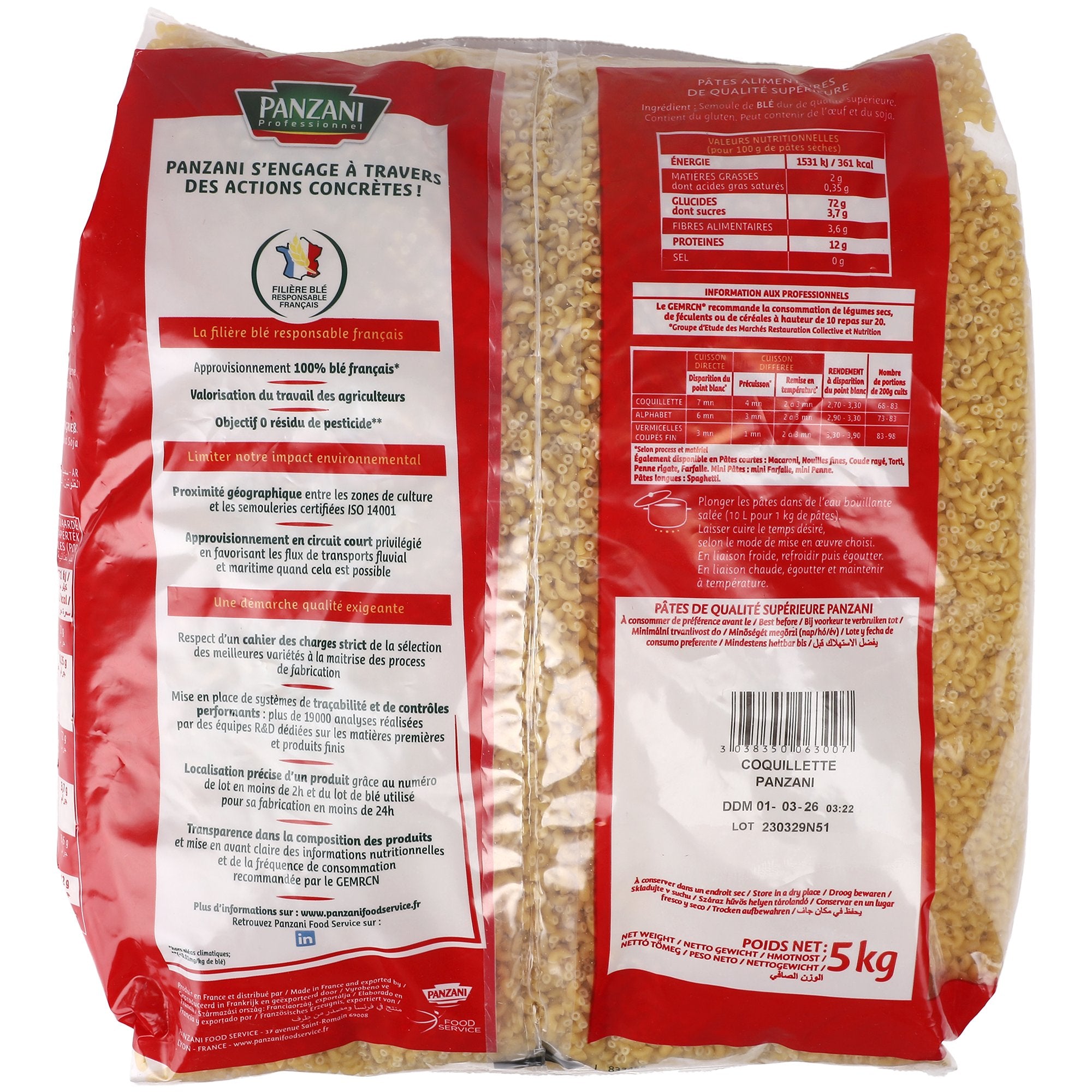 Stokomani Épicerie Pâtes coquillettes 5 kg