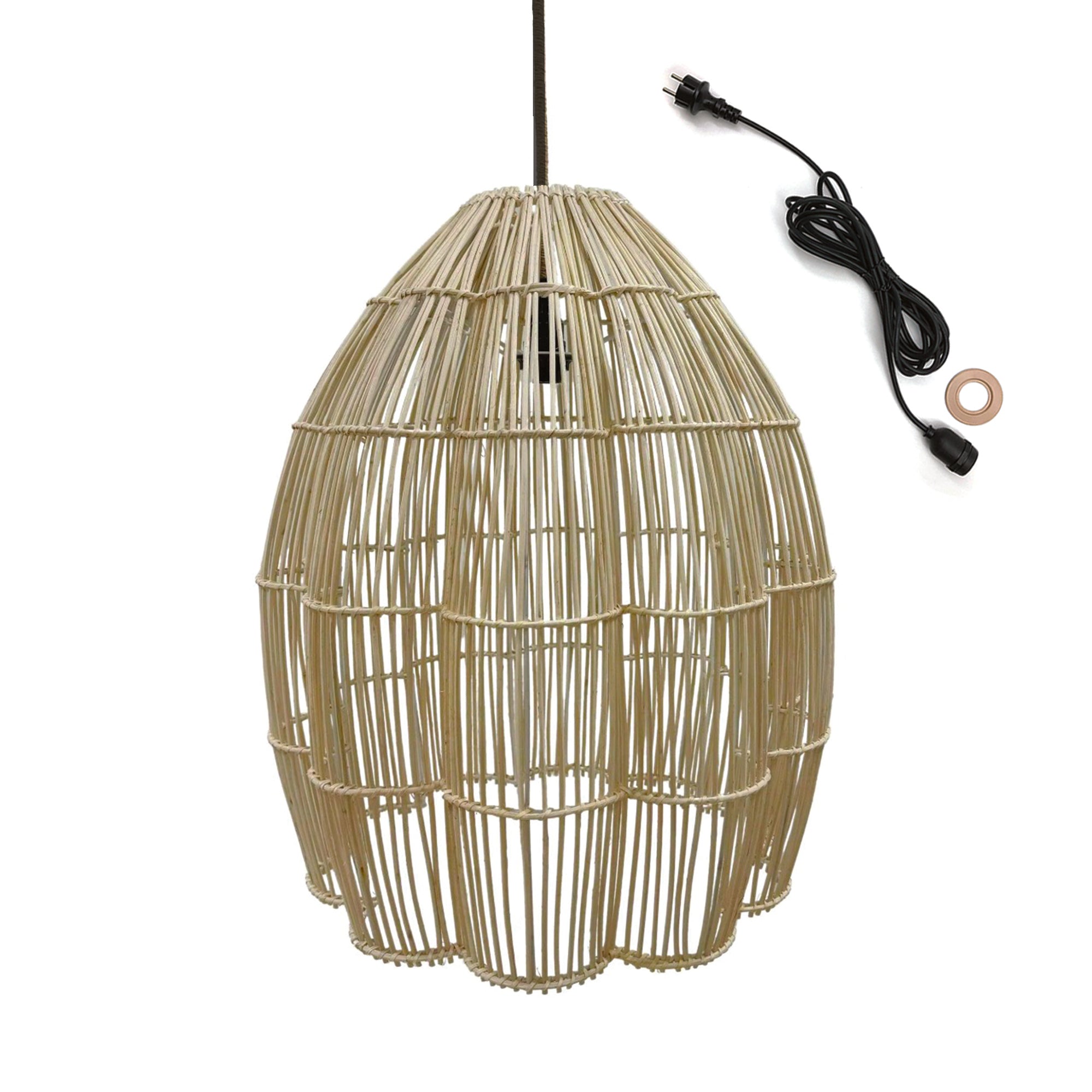 Red Deco Avila Outdoor suspension rotin 5 m E27