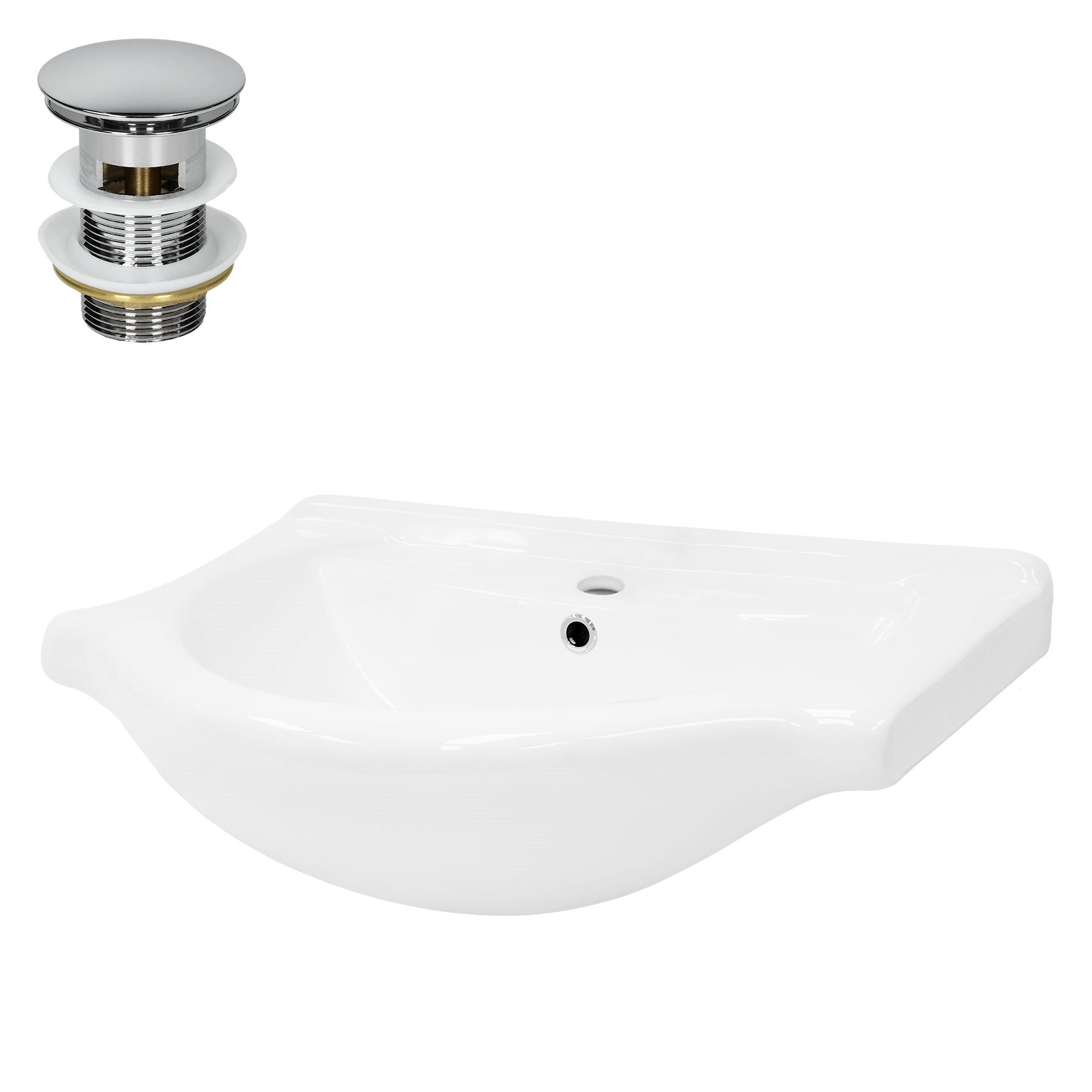 ML-Design 675x515 vasque céramique blanche bonde argent