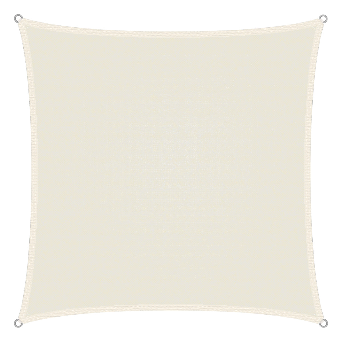 ECD Germany Garten voile d'ombrage crème 3,6x3,6 m HDPE