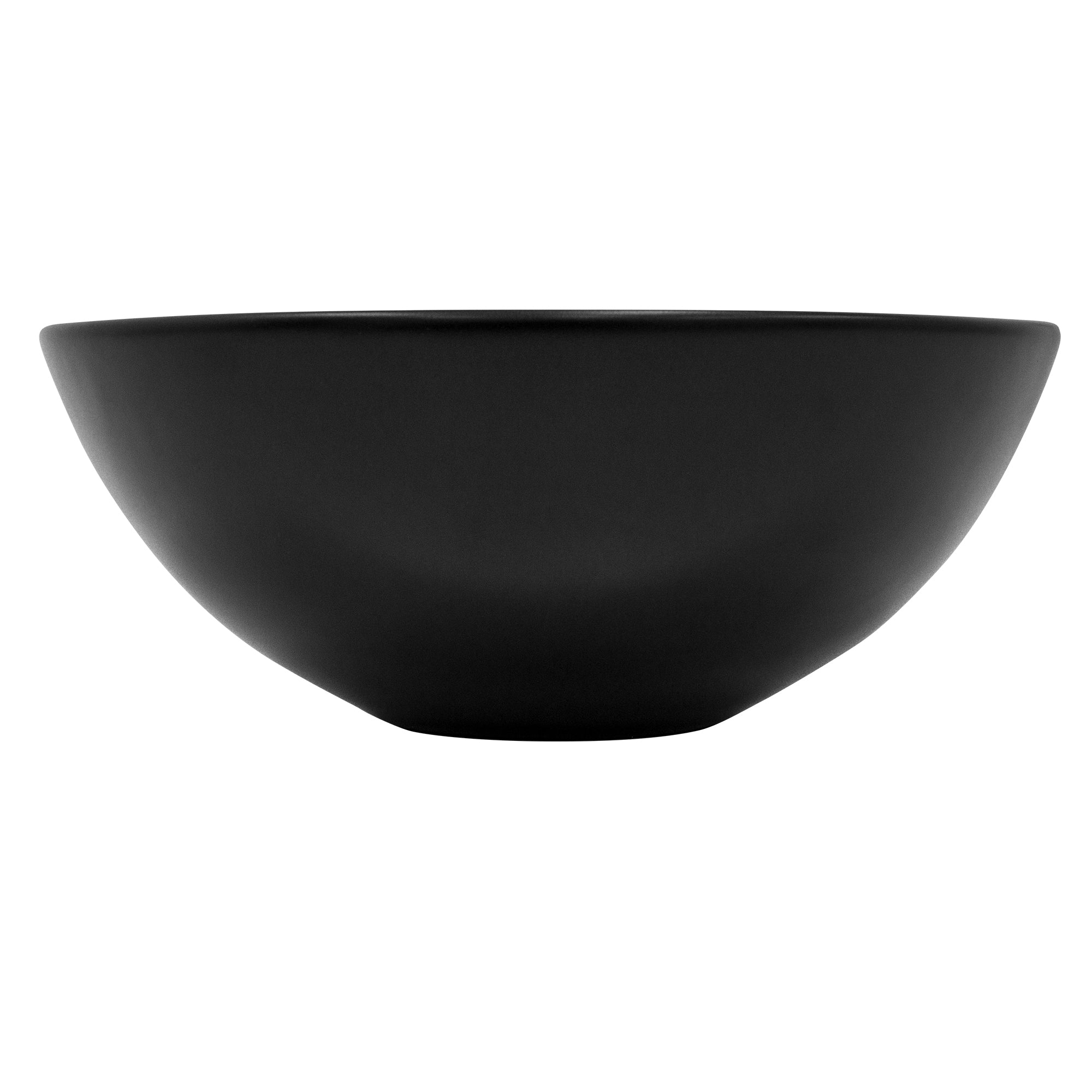 ECD Germany Sanitär vasque ronde noire Ø28x15 cm céramique
