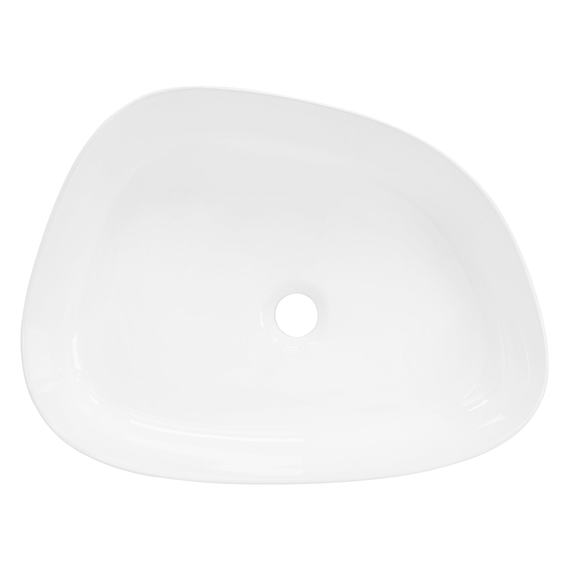 LuxeBath vasque céramique blanche 55x42 cm sans trop-plein