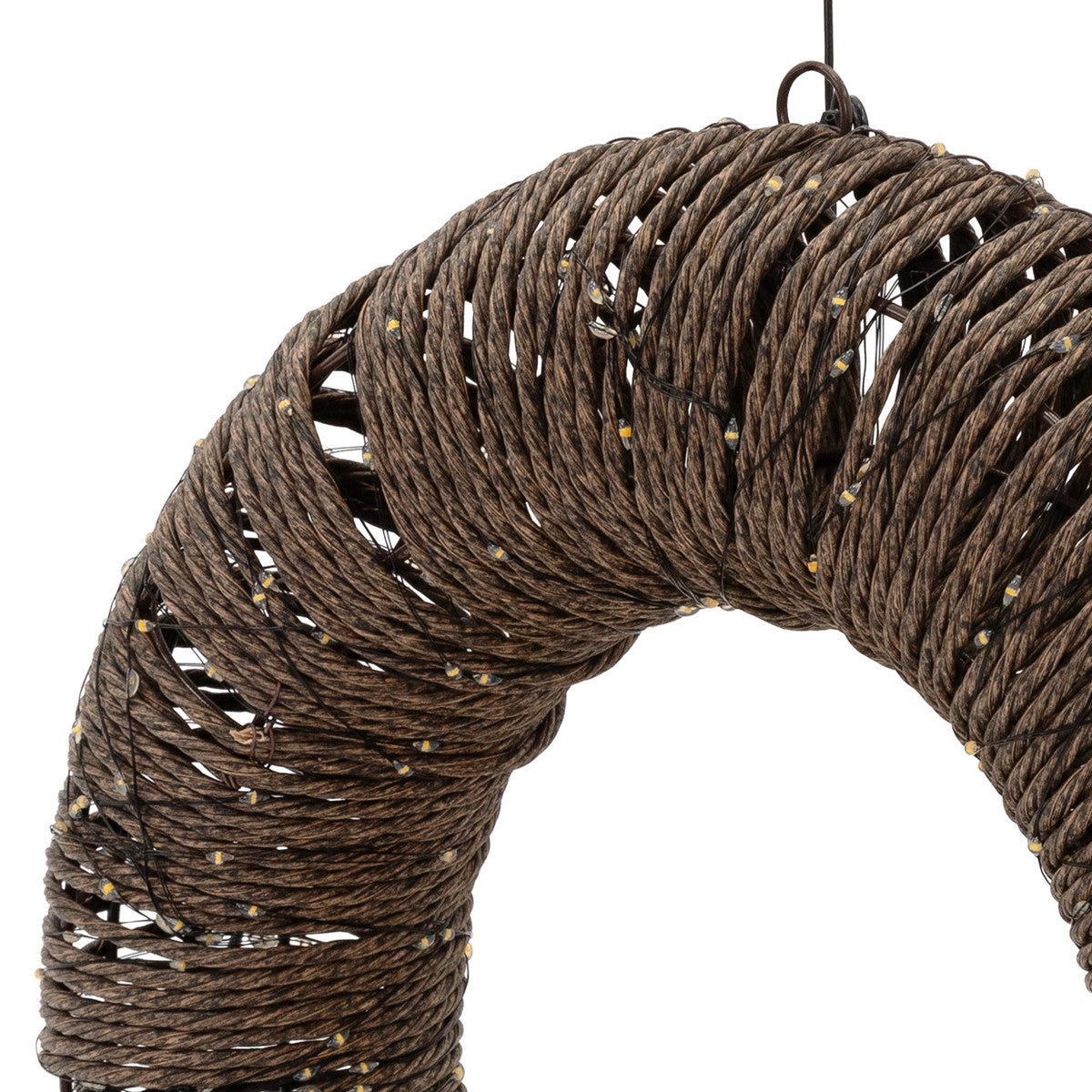 ECD Germany couronne de Noël LED 38 cm blanc chaud métal