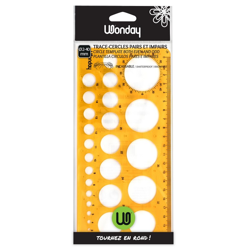 Safe Tool Fournitures de bureau trace-cercles incassable 27 cercles